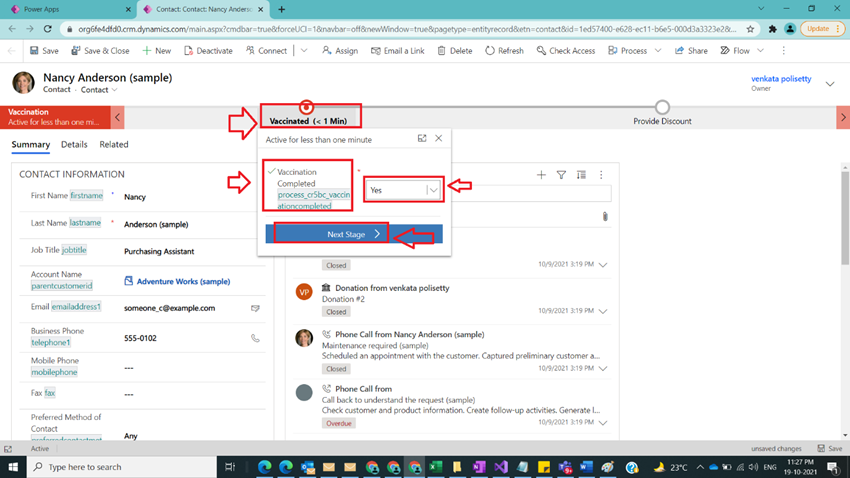 Understand BPF Stages and Data Steps in Dynamics CRM
